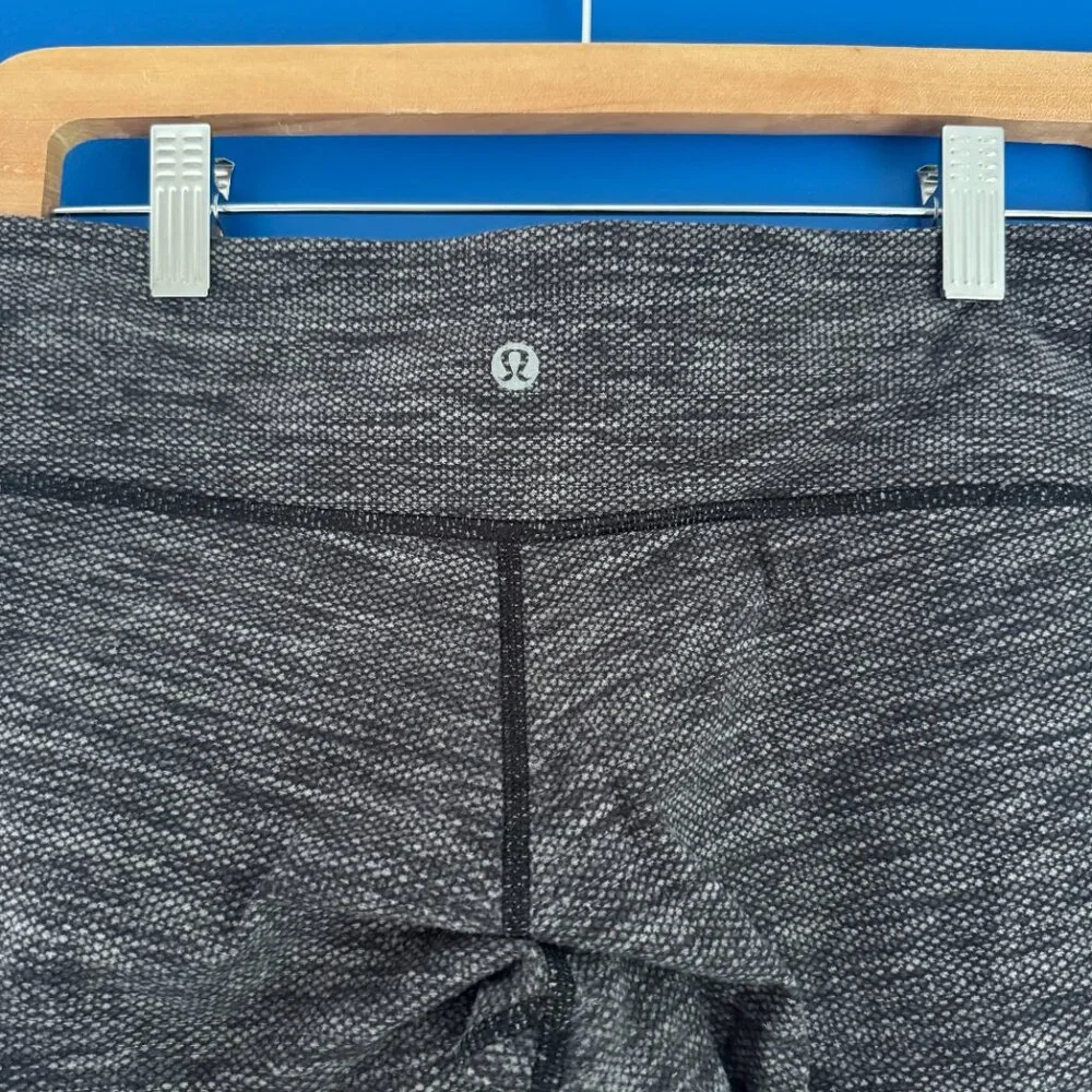 Lululemon Align Leggings Women's Tweed Pattern Thick EUC Pocket - Size 6